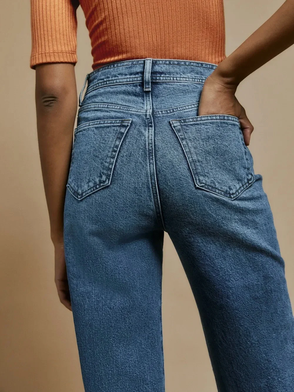 Reformation Layla High Rise Trouser Jeans in Cove Size 28 - Picture 3 of 14